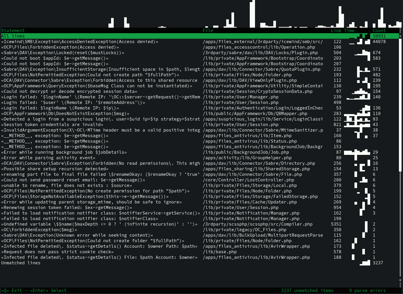 Logsmash screenshot